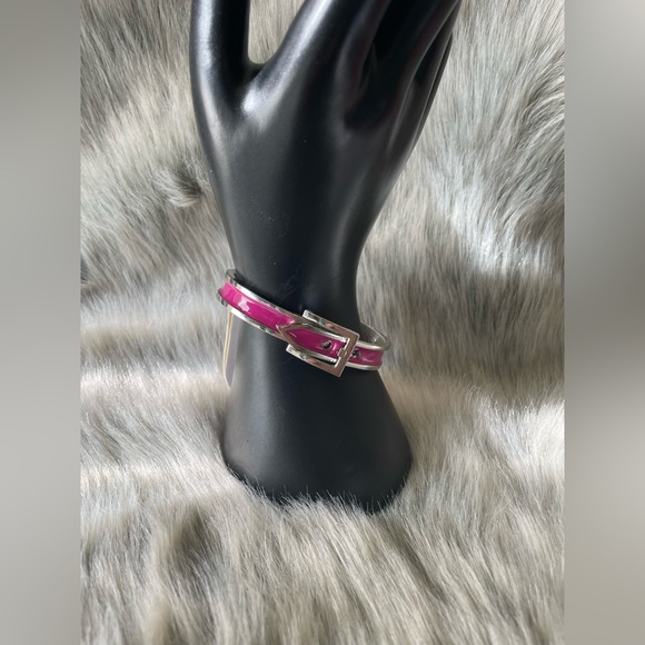 Buckle bracelet pink and silver - Picture 2 of 4
